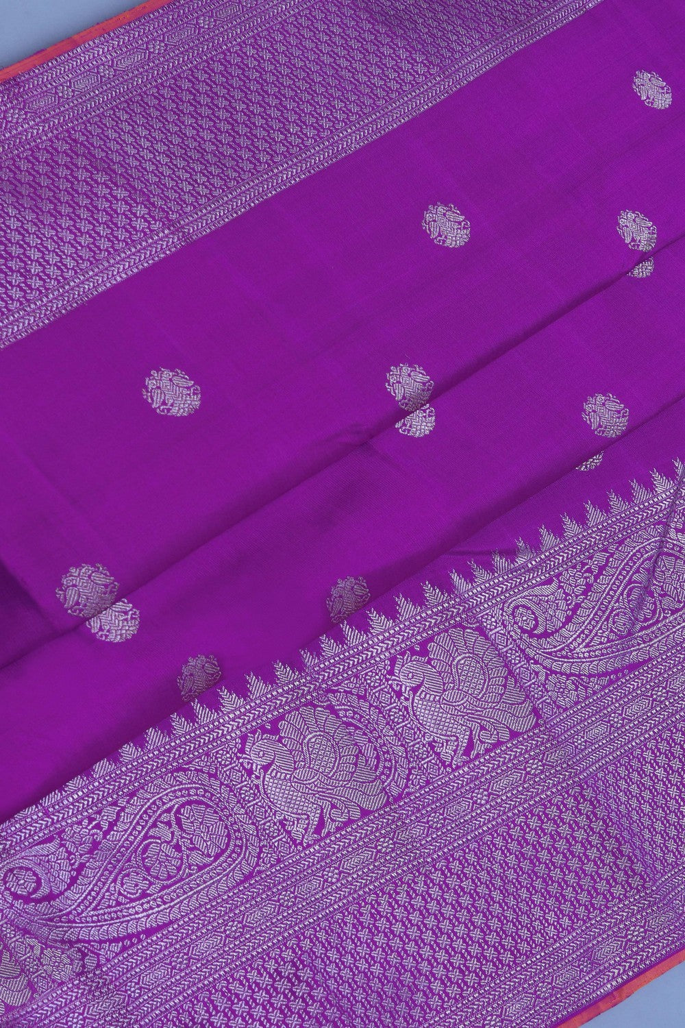 Image of Kanchipuram Purple Saree